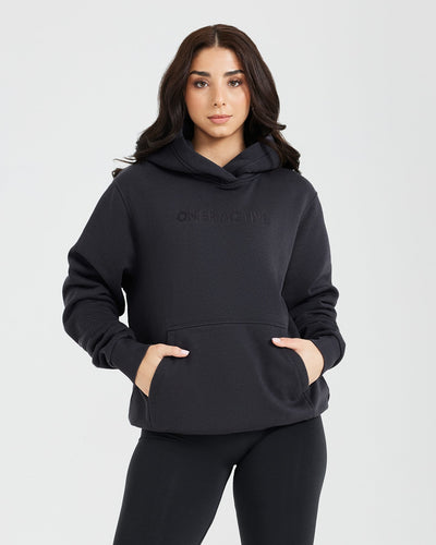 Classic Lounge Oversized Hoodie | Coal