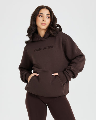 Classic Lounge Oversized Hoodie | 70% Cocoa