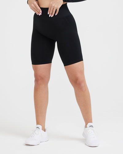 Effortless Seamless Cycling Shorts | Black