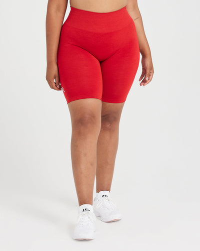 Effortless Seamless Cycling Shorts | Spicy Red