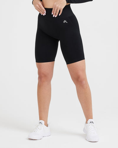 Effortless Seamless Cycling Shorts | Black